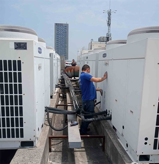 顺平中央空调制热和不制冷系统维修方法